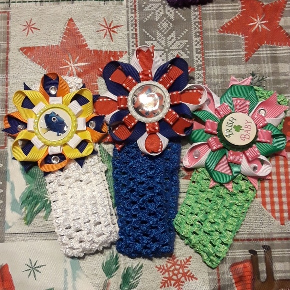 Handmade Baby Hairbows - Single or Bundled - Picture 7 of 8